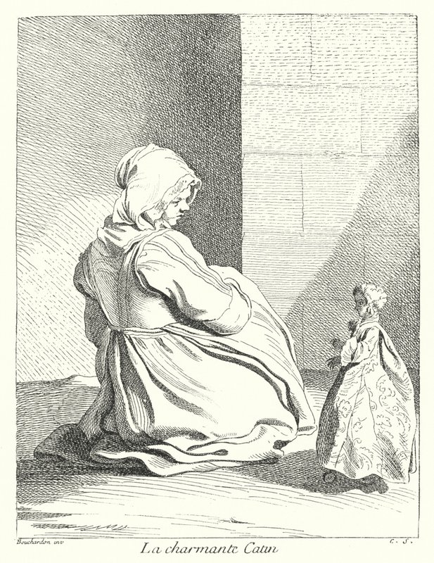 Die charmante Prostituierte von Edmé (after) Bouchardon