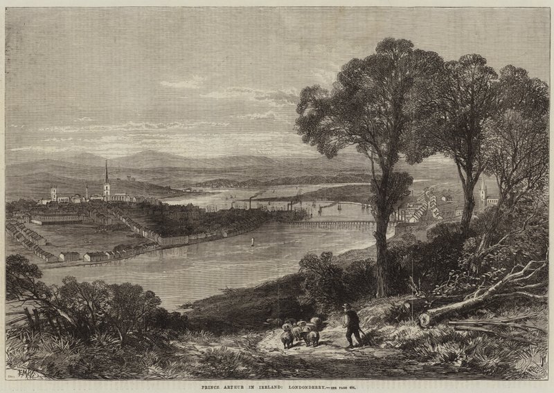 Prinz Arthur in Irland, Londonderry von Edmund Morison Wimperis