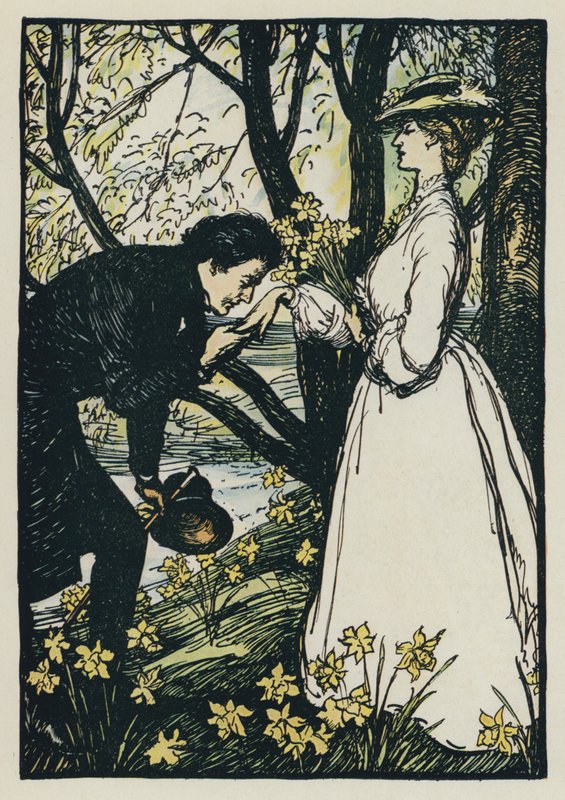 Illustration für Tennysons Maud von Edmund Joseph after Sullivan