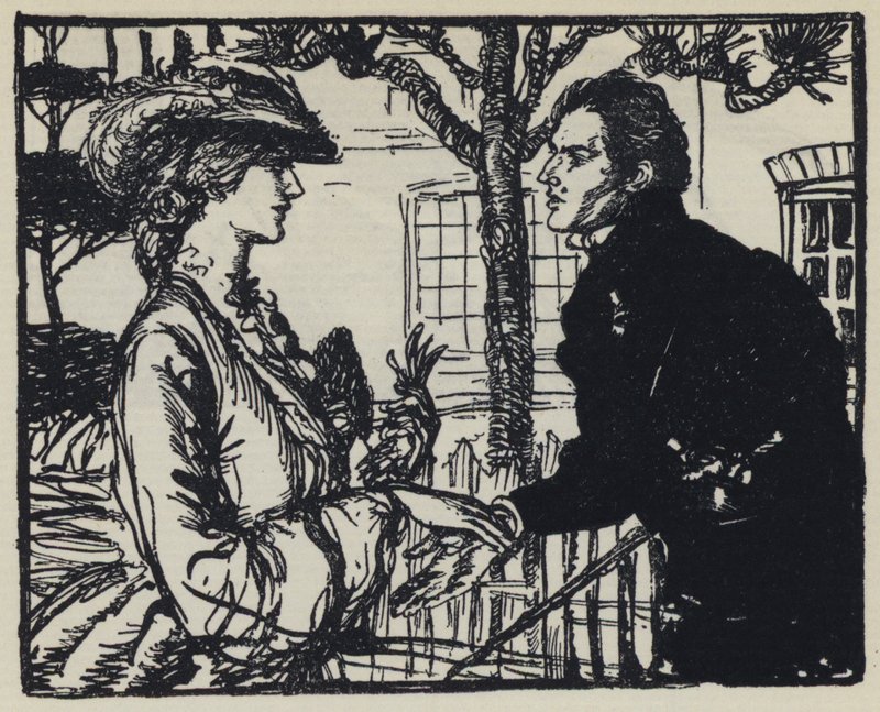 Illustration für Tennysons Maud von Edmund Joseph after Sullivan