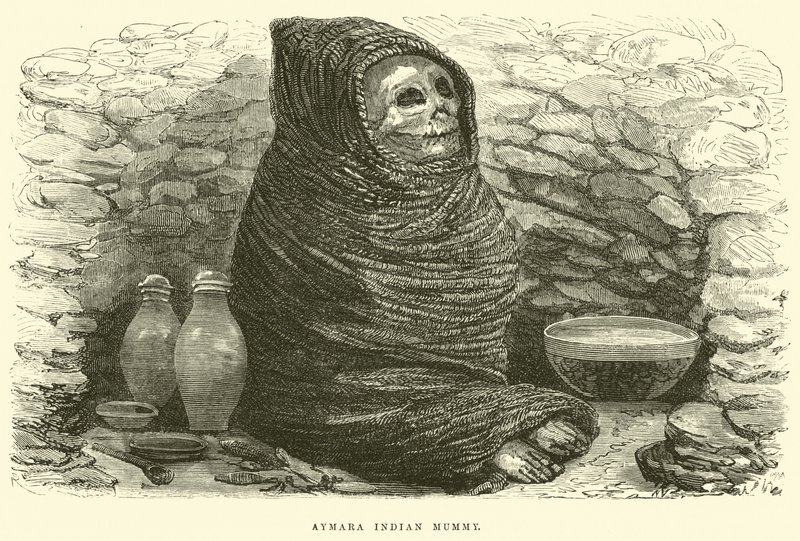Aymara-Indianermumie von Edouard Riou