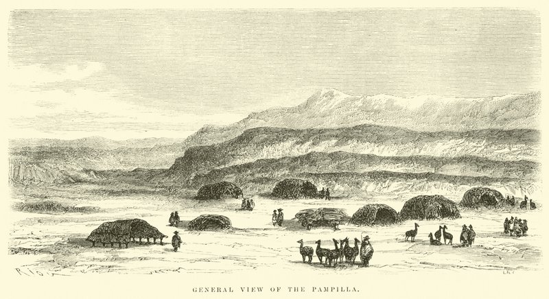 Gesamtansicht der Pampilla von Edouard Riou
