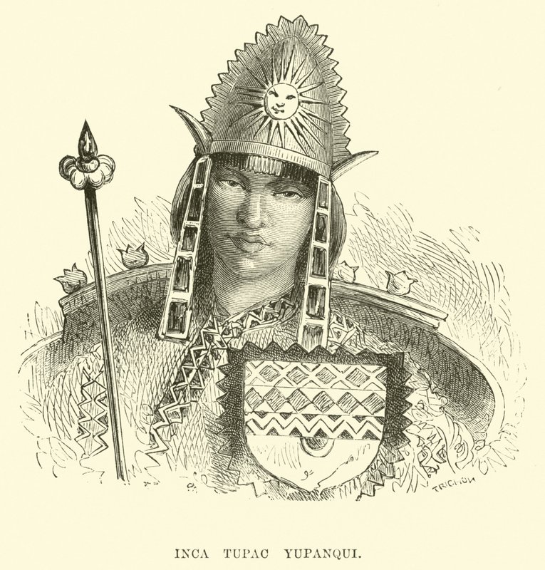 Inka Tupac Yupanqui von Edouard Riou