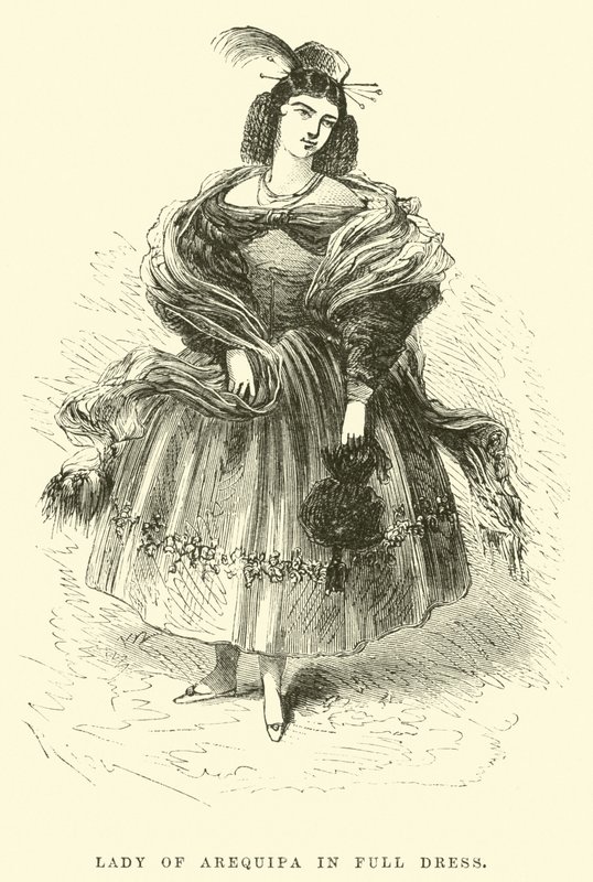 Dame von Arequipa in voller Tracht von Edouard Riou