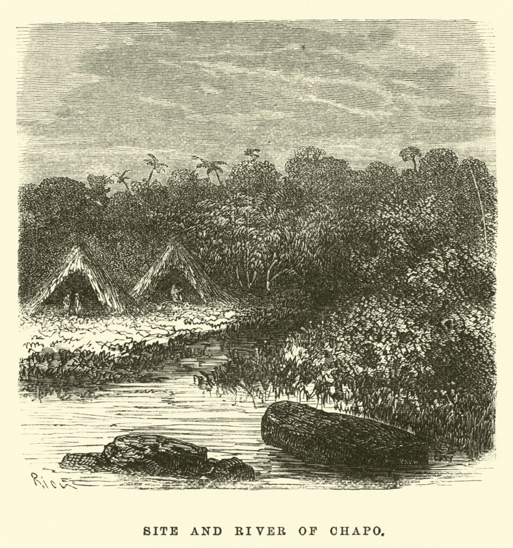 Ort und Fluss von Chapo von Edouard Riou