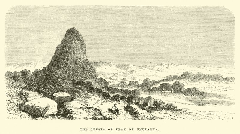 Die Cuesta oder Spitze von Unupampa von Edouard Riou