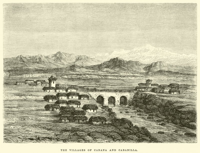 Die Dörfer Cabana und Cabanilla von Edouard Riou