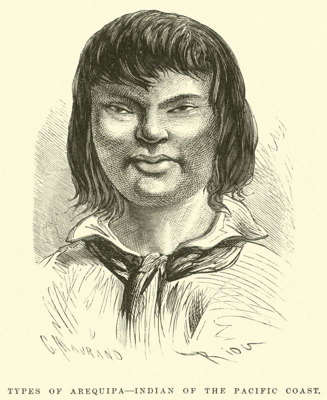 Typen von Arequipa, Indianer der Pazifikküste von Edouard Riou