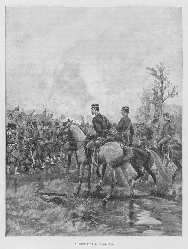 In Custoza (Gravur) von Edouardo Matania