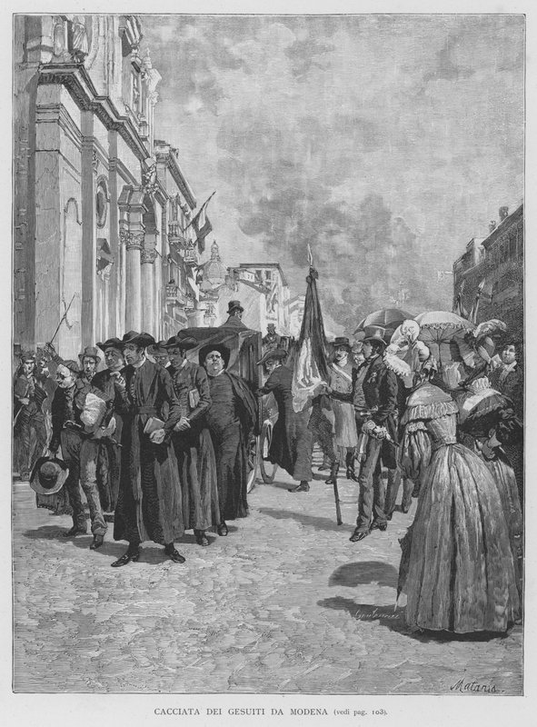 Vertreibung der Jesuiten aus Modena von Edouardo Matania
