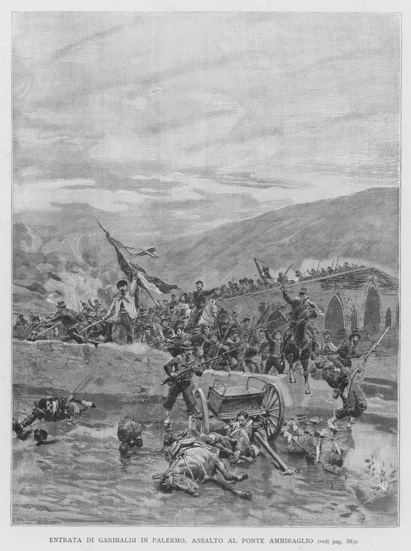 Einzug von Garibaldi in Palermo von Edouardo Matania