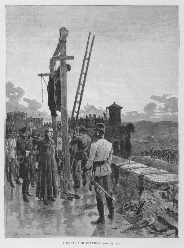 Die Märtyrer von Belfiore von Edouardo Matania