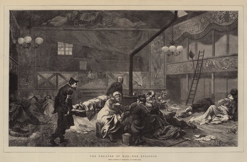 Das Kriegstheater, der Epilog von Edward John Gregory