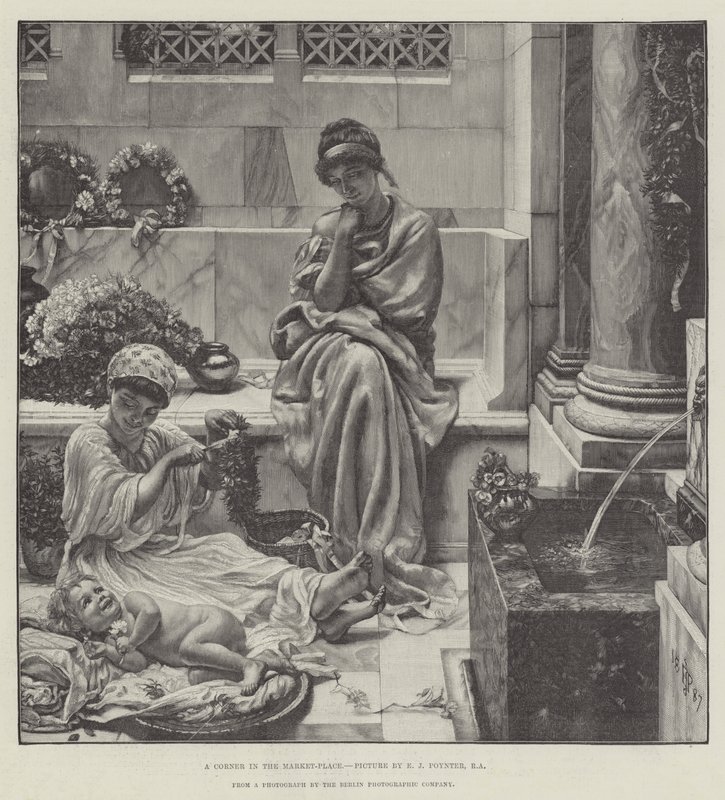 Eine Ecke auf dem Marktplatz von Edward John Poynter