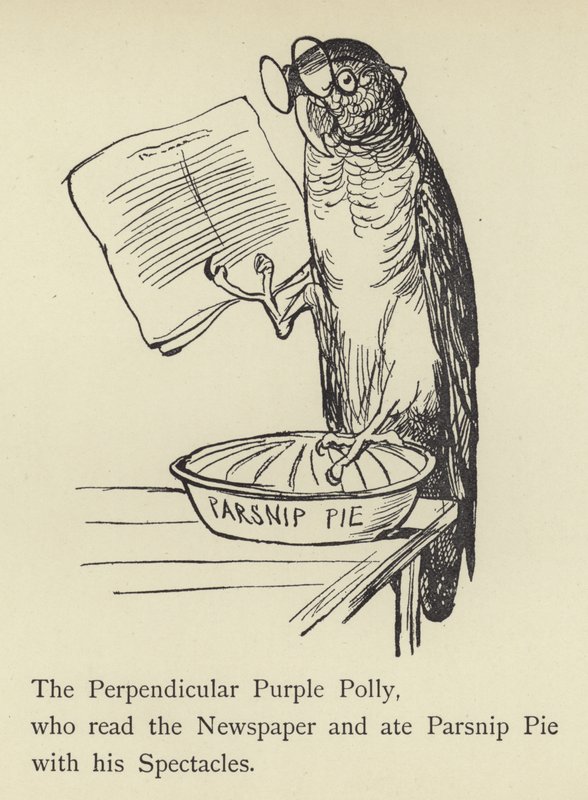 Der Senkrechte Lila Polly von Edward Lear