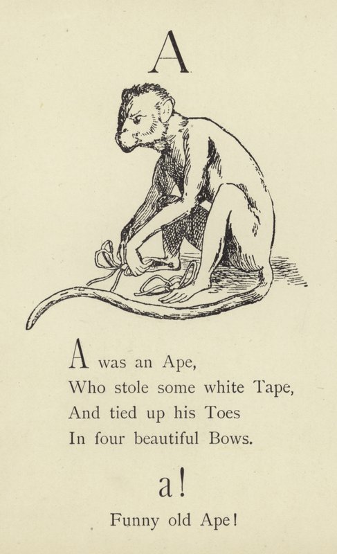 Der Buchstabe A von Edward Lear