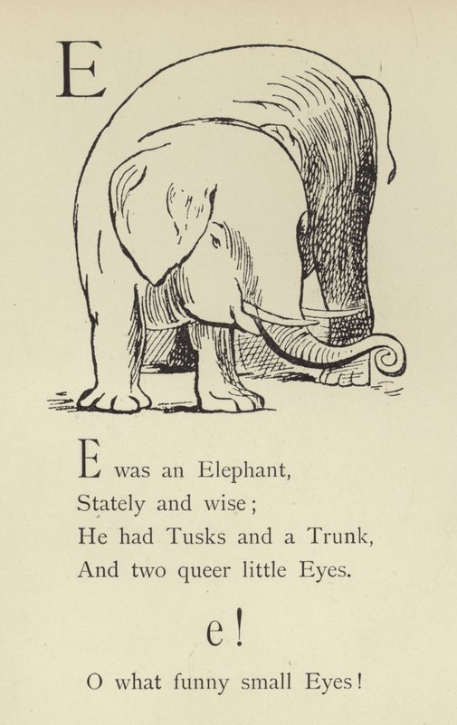 Der Buchstabe E von Edward Lear