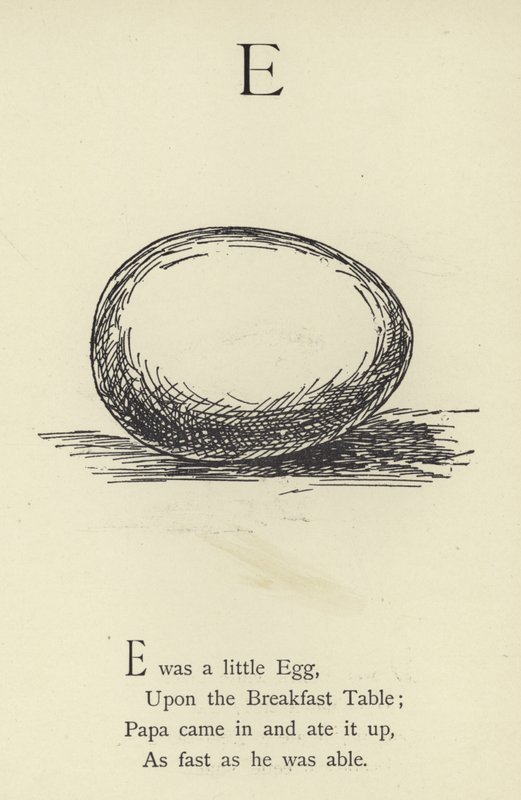 Der Buchstabe E von Edward Lear