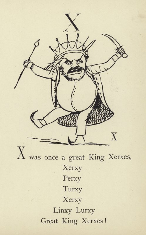 Der Buchstabe X von Edward Lear