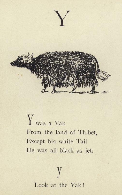 Der Buchstabe Y von Edward Lear