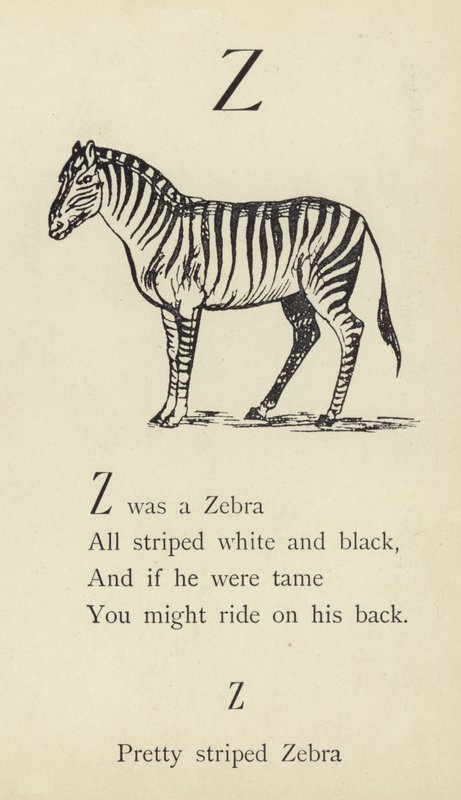 Der Buchstabe Z von Edward Lear