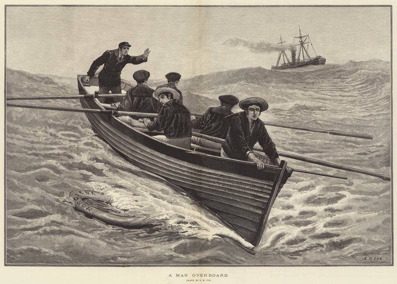 Ein Mann über Bord von Edward Morant Cox