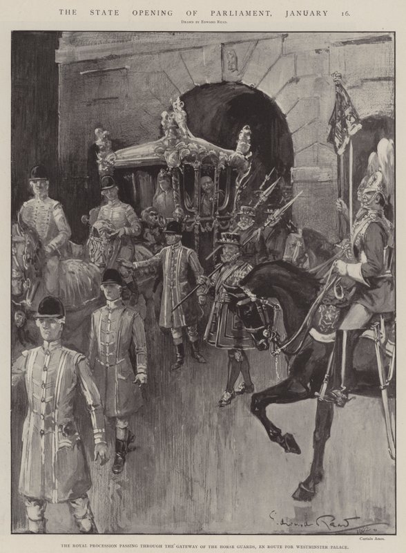 Die feierliche Eröffnung des Parlaments, 16. Januar von Edward Read