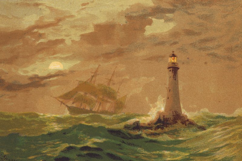Eddystone-Leuchtturm von Edward (after) Duncan
