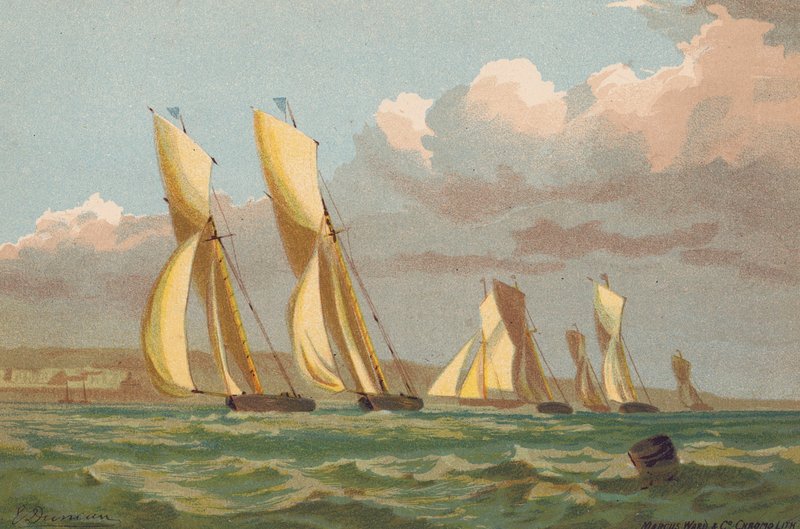 Yachten Rennen, vor Erith von Edward (after) Duncan