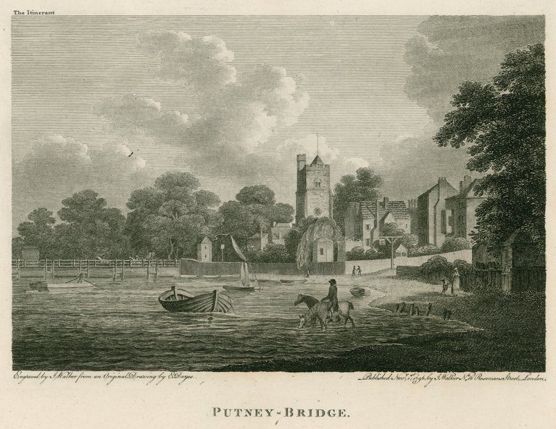 Putney Bridge, London von Edward Dayes