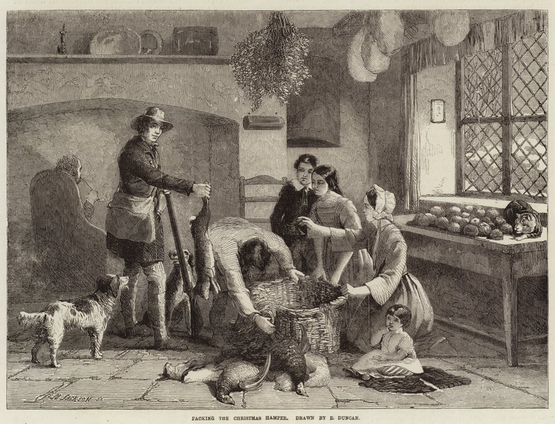 Das Weihnachtspaket packen von Edward Duncan