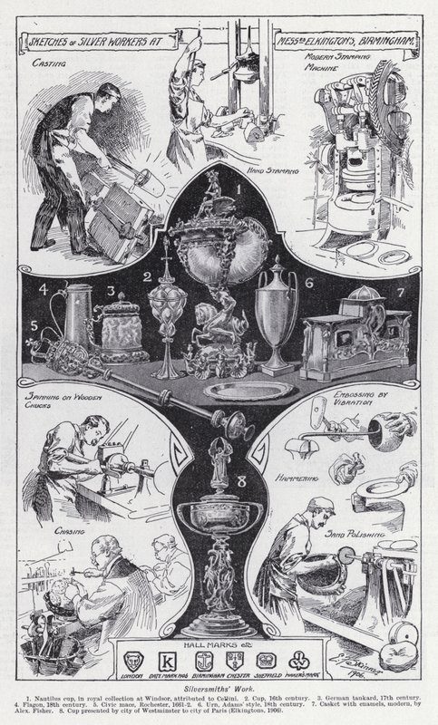 Silberschmiedearbeiten von Edward Frederick Skinner