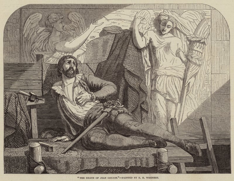 Der Tod von Jean Goujon von Edward Henry Wehnert