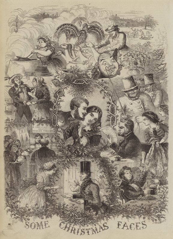 Einige Weihnachtsgesichter von Edward Hull