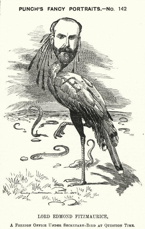 Punch-Karikatur: Edmond Fitzmaurice von Edward Linley (after) Sambourne