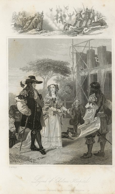 Legende des Chelsea Hospital von Edward Matthew Ward