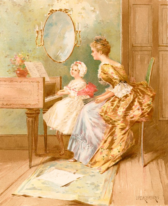Die Cembalostunde von Edward Percy Moran