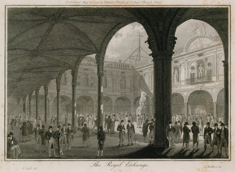 Die Royal Exchange, London von Edward Pugh