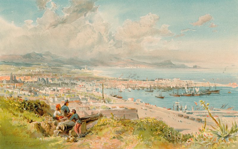 Barcelona, von Montjuich von Edward Theodore Compton