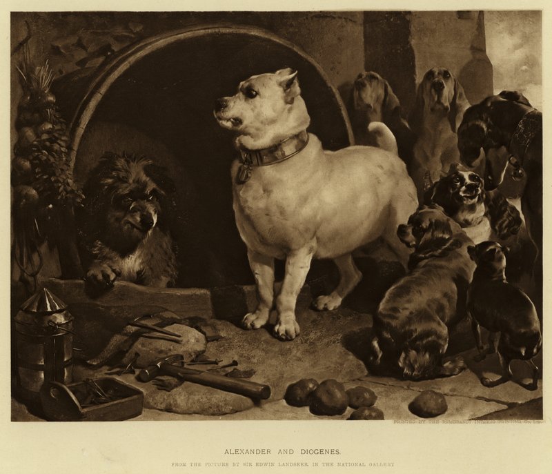 Alexander und Diogenes von Edwin Landseer