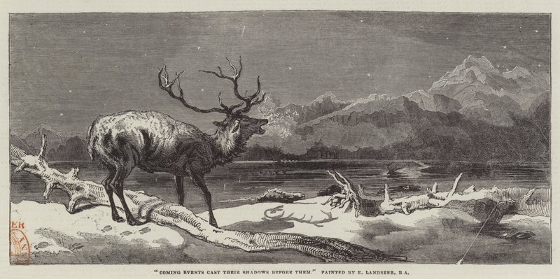 Kommende Ereignisse werfen ihre Schatten voraus von Edwin Landseer