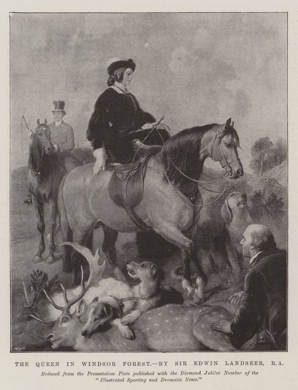 Die Königin im Windsor Forest von Edwin Landseer