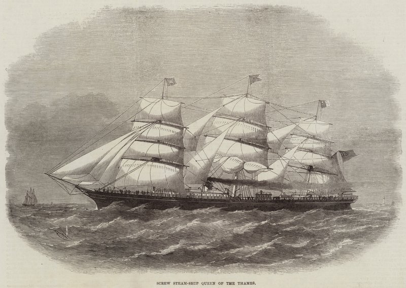 Schraubendampfschiff Queen of the Thames von Edwin Weedon