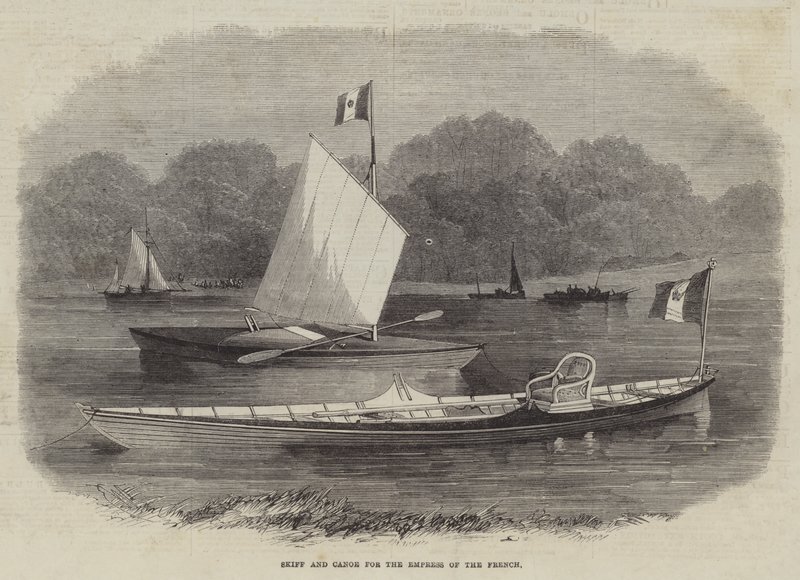 Skiff und Kanu für die Kaiserin der Franzosen von Edwin Weedon
