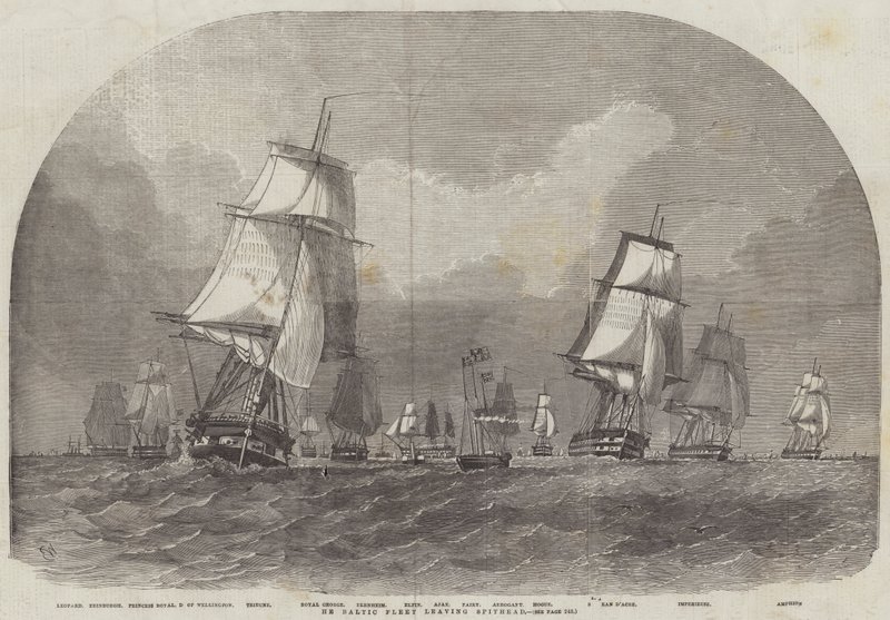 Die Baltische Flotte verlässt Spithead von Edwin Weedon