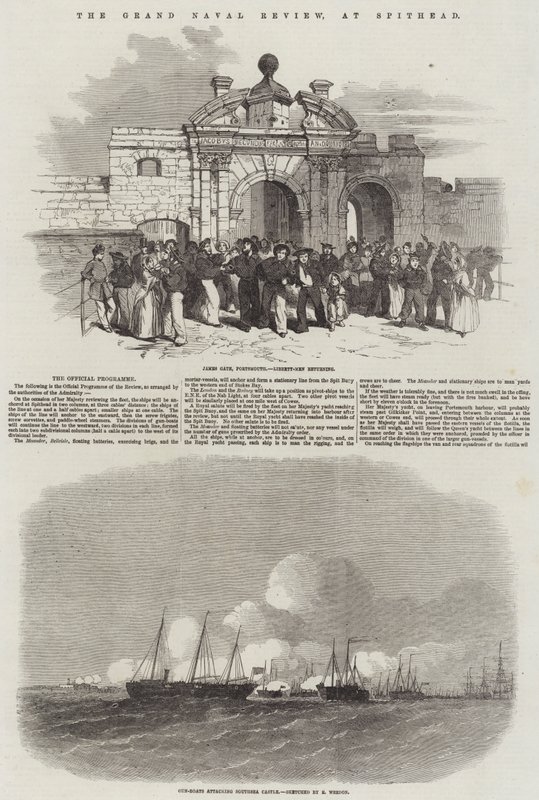 Die große Flottenparade in Spithead von Edwin Weedon