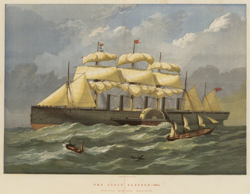 Die Great Eastern, schwimmend von Edwin Weedon