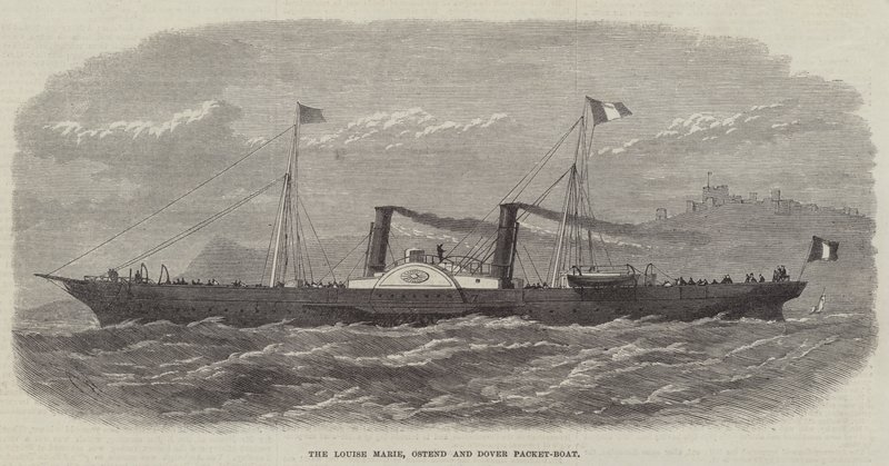 Die Louise Marie, Ostend und Dover Packet-Boat von Edwin Weedon