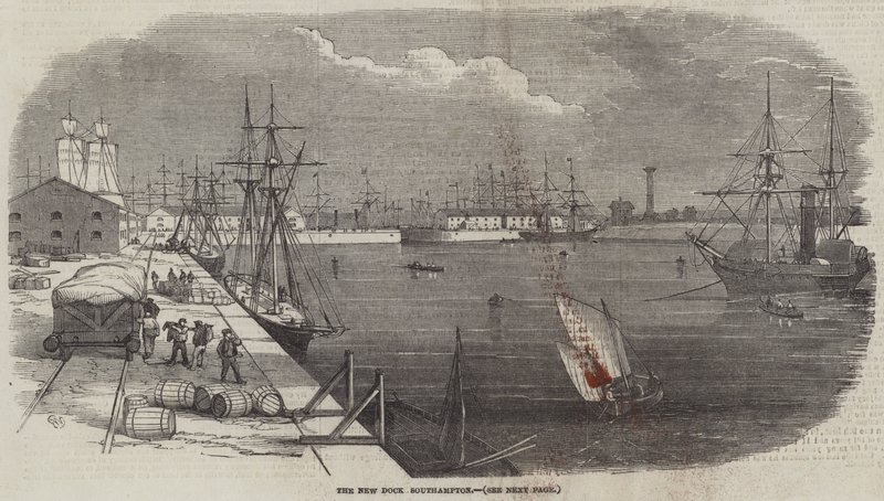Der neue Dock, Southampton von Edwin Weedon