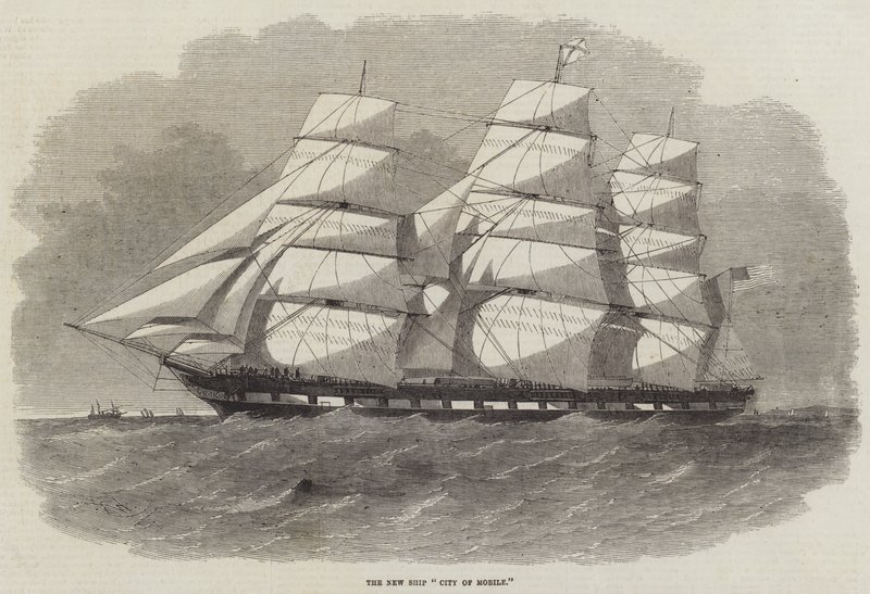Das neue Schiff City of Mobile von Edwin Weedon